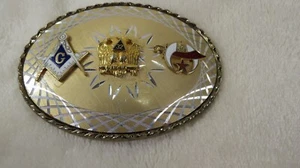 Shriner Shrine Mason Masonic Freemason Belt Buckle Vintage. - Picture 1 of 5
