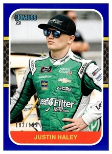2020 Panini Donruss NASCAR Blue #179 Justin Haley #182/199 - Picture 1 of 2