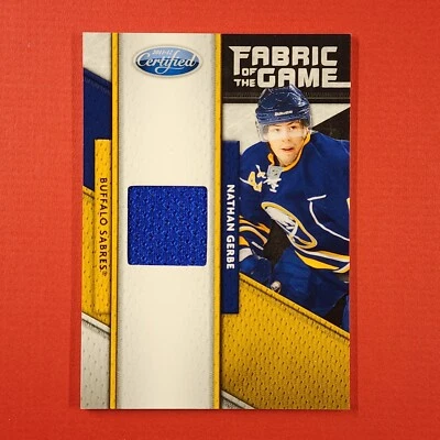 5-06-14 PWE-THICK 2011-12 certified jersey card #22 nathan gerbe /399 (222) - Image 1 of 2