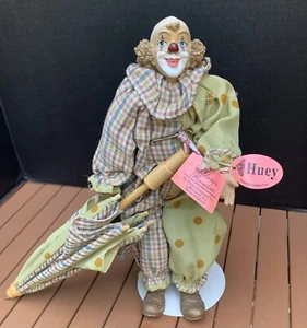 Huey Clown with Umbrella by Show Stoppers Poseable Figurine - Picture 1 of 7