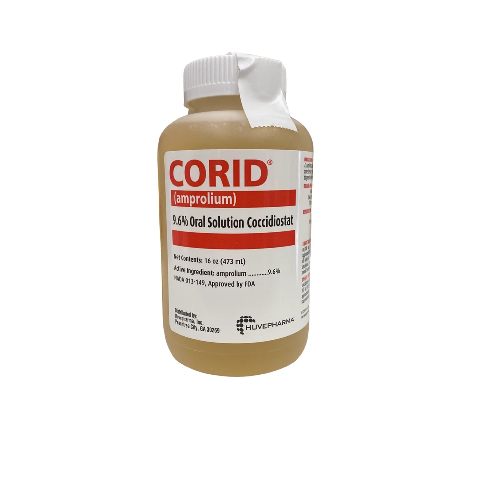 HUVEPHARMA Corid 9.6% Oral Solution for Cattle - 16 oz.