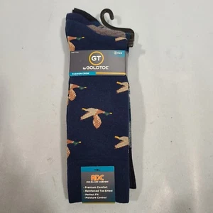 Goldtoe Ducks All Day Comfort Fashion Crew Socks Mens 6-12.5 3 Pair - Bild 1 von 8