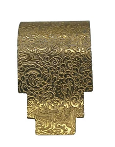 Pinza de bufanda pinza de bufanda soporte de tela años 60 chapado en oro - Imagen 1 de 4