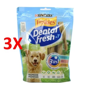 3 X Friskies Cane Snack Dental Fresh Busta 180 Grammi Medio/grande Salvafresche - Imagen 1 de 1