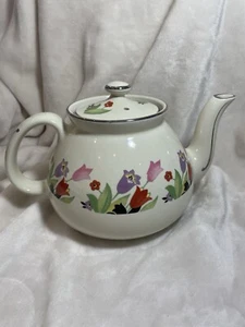 HALL CHINA CO. Tetera Crocus con tapa, utensilios de cocina de calidad superior, 6 tazas EE. UU.... - Imagen 1 de 13