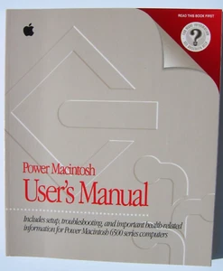 Apple Power Macintosh User's Manual 6500 Series 1997 Very Good Condition - Afbeelding 1 van 2