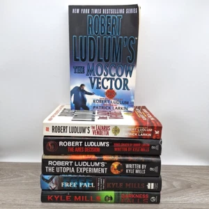 Robert Ludlum Lot of 6 COVERT ONE Kyle Mills Patrick Larkin HCDJ Thriller - Imagen 1 de 21