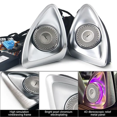 Para Mercedes~benz S~clase W222 4D Tweeter LED Altavoz Puerta Audio Trim S400 S500 Foto 1 de 4