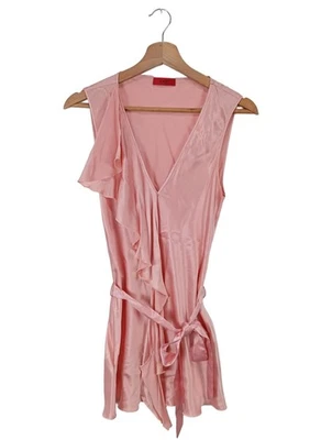 HUGO BOSS Blusa de seda Mujeres Blusa Talla EU 34 rosa claro elegante - Imagen 1 de 4