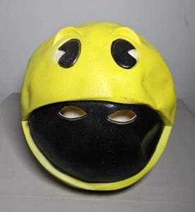 Vintage 1980 Pacman Rubber Adult Mask Bally/Midway MFG Collectibles Cosplay  - Picture 1 of 13