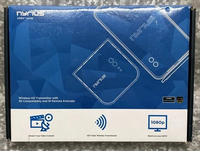 Nyrius Wireless HDMI 2 Input Transmitter & Receiver Streaming HD 1080p 3D Video - Image 1 of 4
