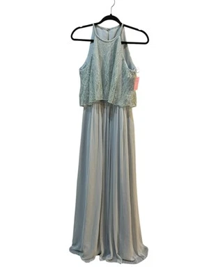 After Six Formal Lace Tulle Dress Size 8 Celadon Formal Wedding Green - Image 1 of 4