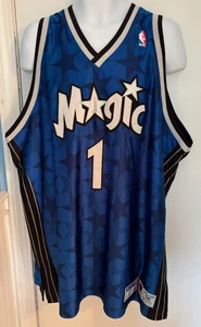 Rare VTG Champion Authentic Orlando Magic Tracy McGrady 1 Stars Jersey 56 XXXL - Picture 1 of 10