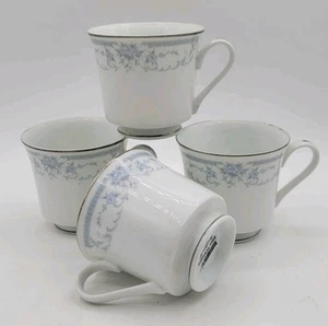 Juego de 4 tazas de té de porcelana Sheffield Blue Whisper de porcelana fina - Imagen 1 de 13