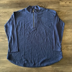 Soft Surroundings Adalyn Women’s Sz Large Pullover Sweater Fleece Half Zip NWT - Picture 1 of 11