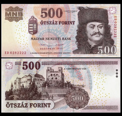 2010 Hungary 500 Forint P 196 c New UNC Banknote - Image 1 of 2