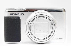 Olympus Stylus SH-60 16MP Compact Digital Camera Silver Excellent from Japan - Picture 1 of 3