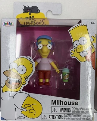 Figura Los Simpson Milhouse 2.5" Wave 3 Jakks Pacific Foto 1 de 4