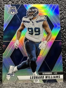 2025 Panini Mosaic Football Silver Base - 61 Leonard Williams - Picture 1 of 2