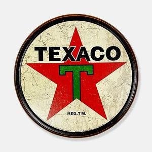 11,75 Zoll Texaco 1936 Logo geprägt Blech Metall Schild - SCHILDBOX - Bild 1 von 7