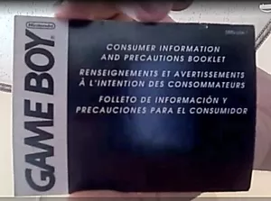 Precautions Booklet - Nintendo Gameboy Instruction Manual Only - with one issue - Picture 1 of 11