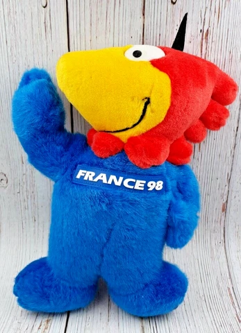 1998 France World Cup Official Mascot Plush Toy Football Olympic Soccer Cover