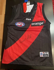 James Hird Hand Signed Essendon Jumper Guernsey Jersey 2001 FILA SMALL Vintage - Picture 1 of 12