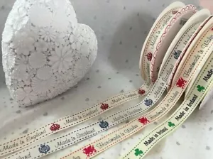Bertie's Bows - MADE IN... ENGLAND SCOTLAND WALES IRELAND Grosgrain Ribbon -16mm - Picture 1 of 9