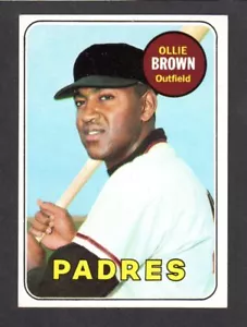 1969 Topps #149 Ollie Brown San Diego Padres ex como nuevo + J - Imagen 1 de 1