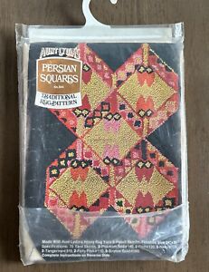 Aunt Lydia's Persian Squares Traditional #504 Punch Needle Rug Pattern 24" x 36"