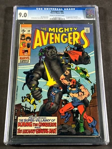 Avengers #69 1969 CGC 9.0 0148225017 1st App Squadron Roy Thomas Sal Buscema - Picture 1 of 8