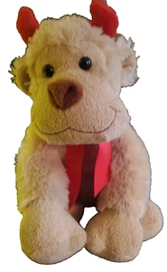 Monkey Plush Devil Horns Animal Adventures Tie Red Bow Toy Stuffed Animal 2008 - Bild 1 von 5