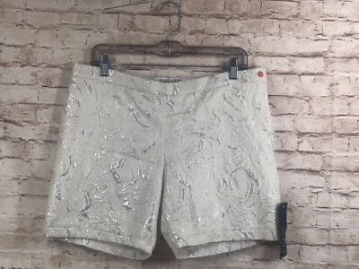 Z.A.Z.A. Couture Porr La Femme womens sz 12 metalic print dress shorts new - Image 1 of 4
