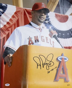 ALBERT PUJOLS - AUTOGRAPHED SIGNED PHOTOGRAPH 12/10/2011 - Picture 1 of 5