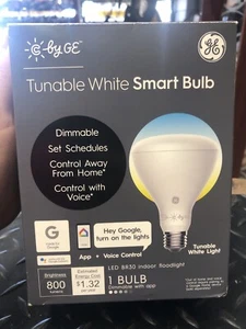C by General Electric C-Sleep BR30 Tunable Smart LED Floodlight Bulb White NEW - Picture 1 of 6