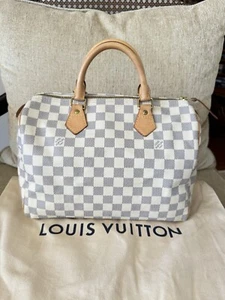 Authentic Louis Vuitton Speedy Damier Azur 30 Bag - Picture 1 of 17