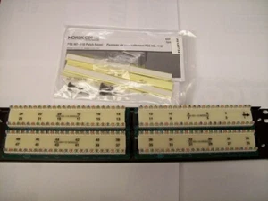 ax100448 Nordx Belden p55 hd-110 patch panel/t568 24,48 port access black - Picture 1 of 2