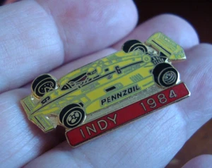 1984 INDY 500 PENNZOIL WINNING CAR NUMBER 6 RICKY MEARS PIN - FREE SHIPPING - Picture 1 of 4