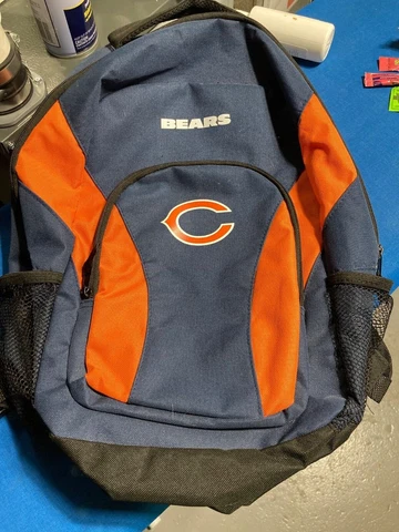 NWT NFL Chicago Bears School Travel Gym Draft Day 18" Backpack Cover