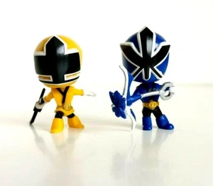 Power Rangers Super Samurai Blue And Yellow Rangers Mini Figure Set - Picture 1 of 2