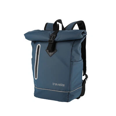 Travelite Rollup Fahrrad Rucksack Kurierrucksack Daypack wasserfeste Plane blau - Bild 1 von 4