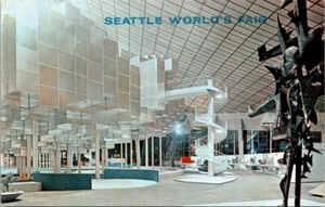 Postcard Seattle Washington World's Fair Washington State Coliseum - Picture 1 of 2