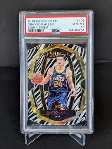 🔥 GRAYSON ALLEN 2018-19 RC Panini Select ZEBRA Prizm #106 PSA 10 🔥 - Bild 1 von 1