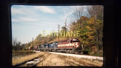 TTP07 TRAIN SLIDE Railroad Linha Principal WISCONSIN CENTRAL 1701 AKRON OH 1993 - Imagem 1 de 2