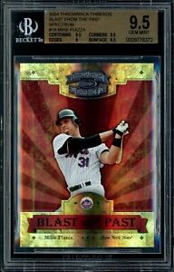 2004 Donruss Throwback Threads #18 Mike Piazza Spectrum 001/100 BGS 9.5 Mets