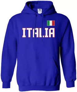 Threadrock Herren Italia Nationalmannschaft Hoodie Sweatshirt Italien Fußball - Bild 1 von 8