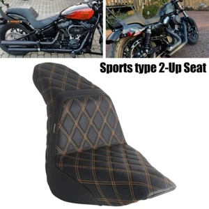 2-Up Seat Rider Passenger Cushion Gel Pad Seat For Harley FXLR/S/ST FLSB 2018-24 - Picture 1 of 11