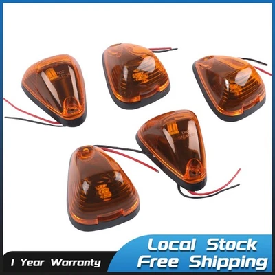 Kit de luces marcadoras de techo de cabina LED ámbar 5 lentes de humo para Ford F-250 F-350 Super Duty Foto 1 de 4