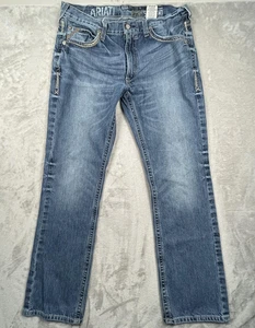 Ariat 547 Jeans Mens 36x36 Blue Denim Straight Leg Western Cowboy Riding - Picture 1 of 8