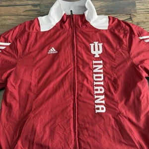 Indiana University Hoosiers Vintage Adidas Full Zipper Windbreaker Big Logo - Picture 1 of 10